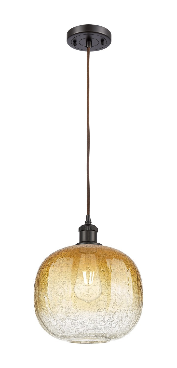 Innovations 516-1P-OB-G481-10AM One Light Mini Pendant, Oil Rubbed Bronze