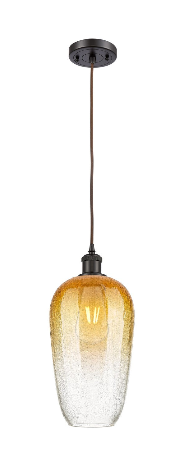 Innovations 516-1P-OB-G484-7AM One Light Mini Pendant, Oil Rubbed Bronze