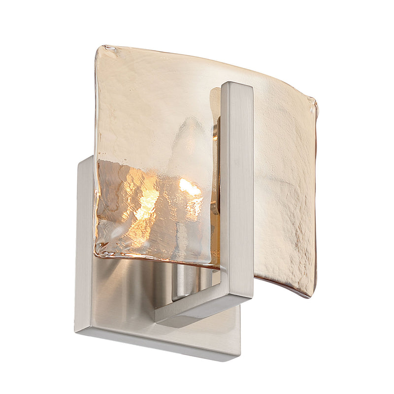 Golden 3164-1W PW-AWG One Light Wall Sconce, Pewter