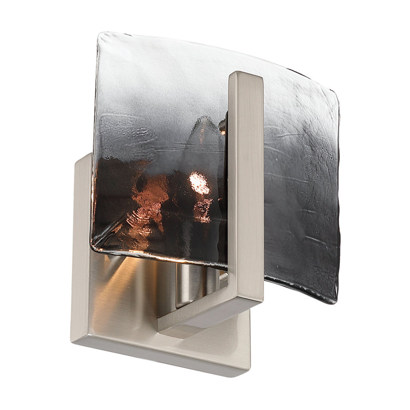 Golden 3164-1W PW-SWG One Light Wall Sconce, Pewter