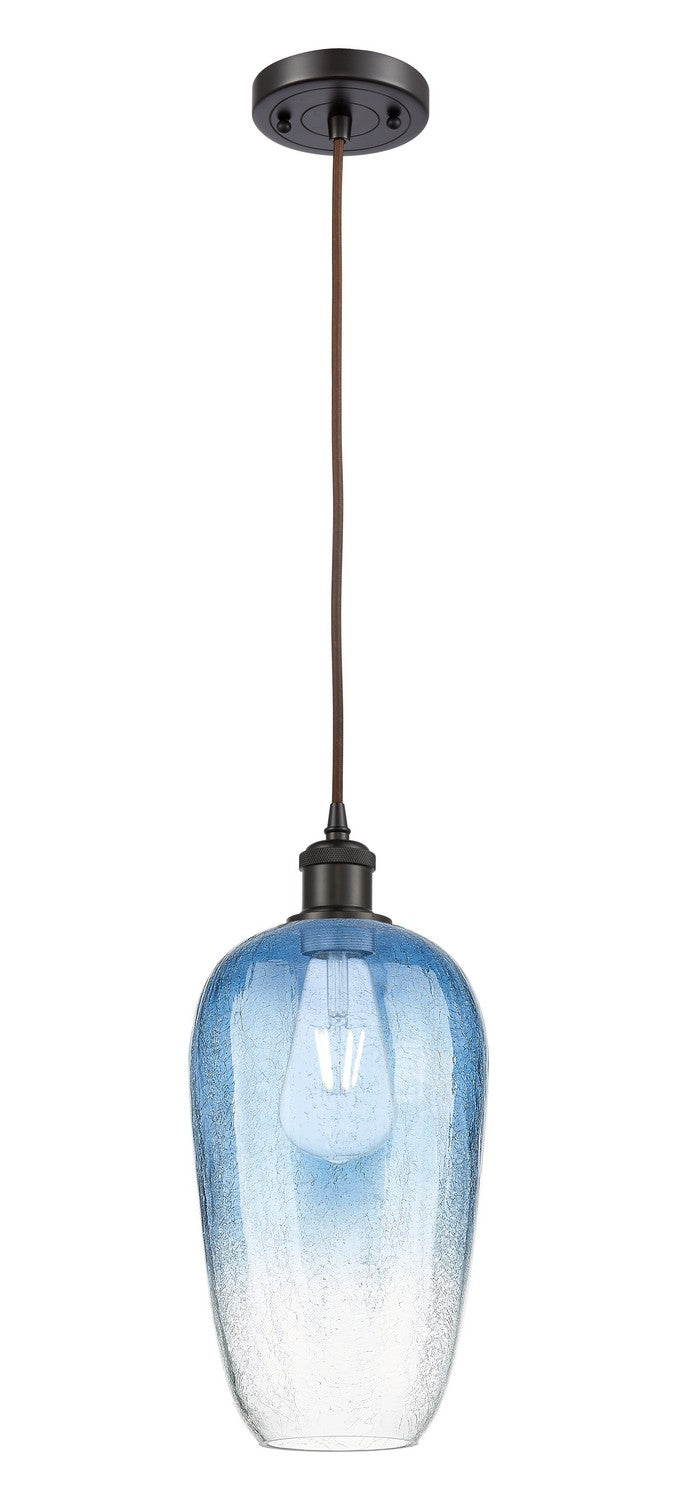 Innovations 516-1P-OB-G484-7SB One Light Mini Pendant, Oil Rubbed Bronze