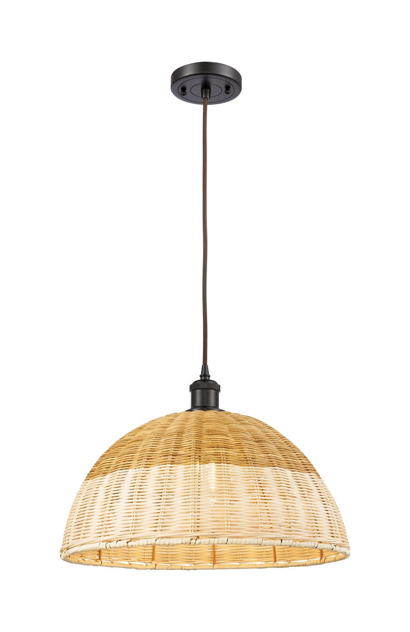 Innovations 516-1P-OB-NBD2-16-NAT One Light Mini Pendant, Oil Rubbed Bronze