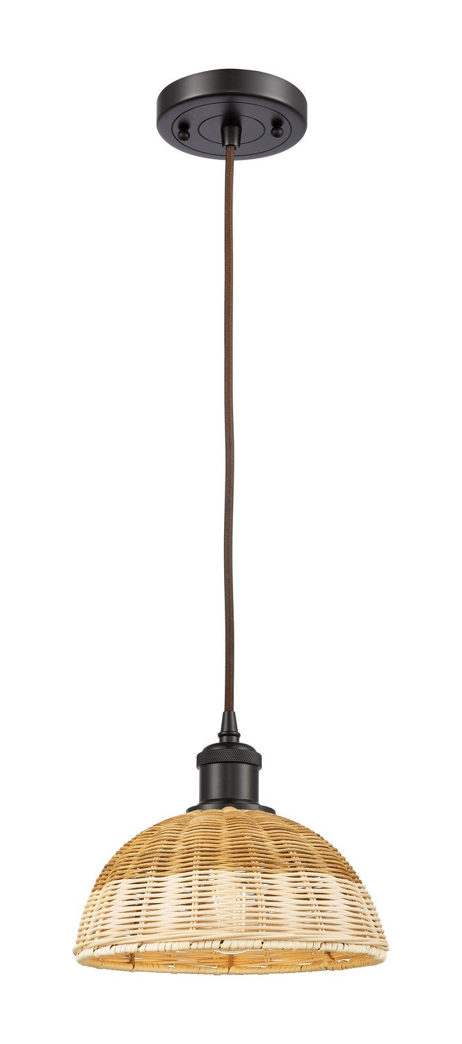 Innovations 516-1P-OB-NBD2-9-NAT One Light Mini Pendant, Oil Rubbed Bronze