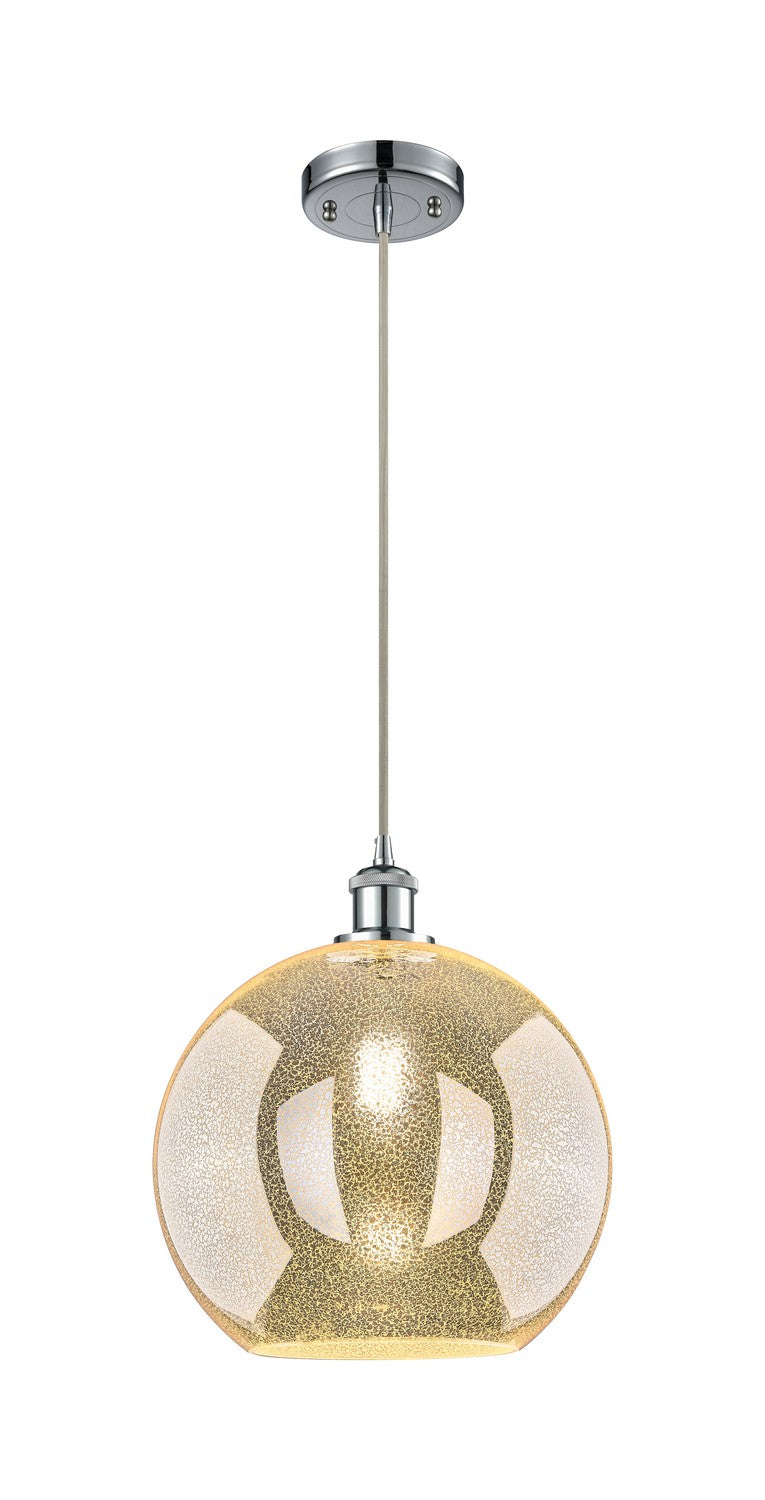 Innovations 516-1P-PC-G128-12 One Light Mini Pendant, Polished Chrome