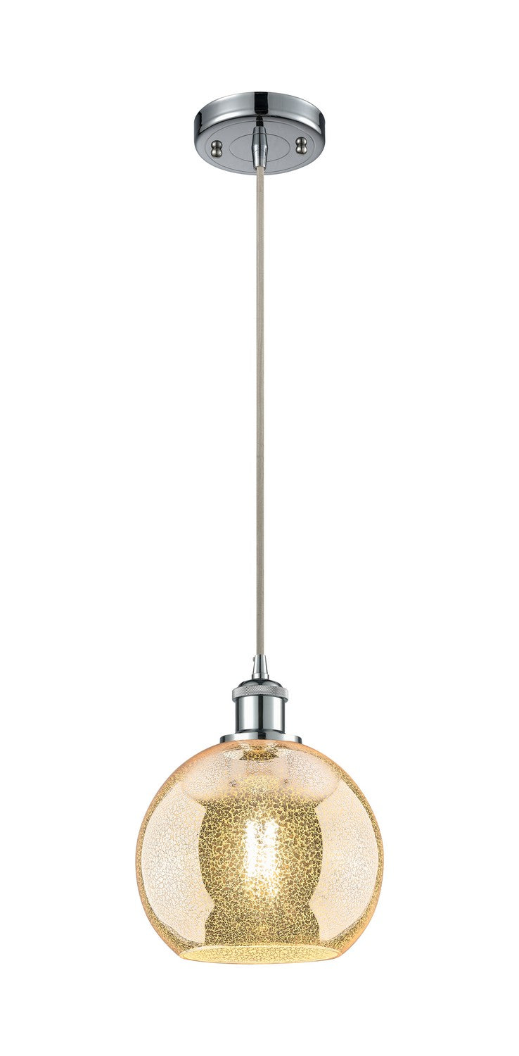 Innovations 516-1P-PC-G128-8 One Light Mini Pendant, Polished Chrome