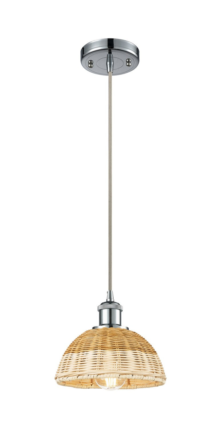 Innovations 516-1P-PC-NBD2-75-NAT One Light Mini Pendant, Polished Chrome