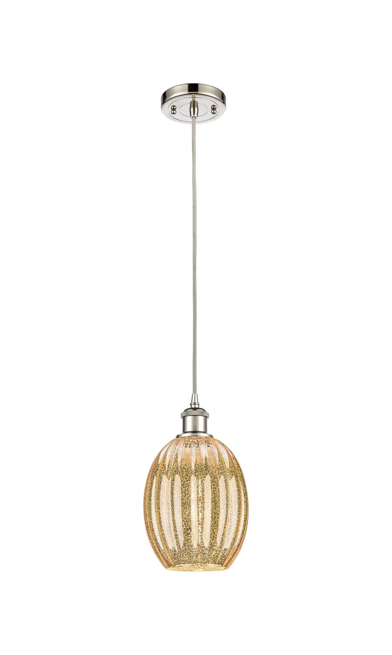 Innovations 516-1P-PN-G459-6ME One Light Mini Pendant, Polished Nickel