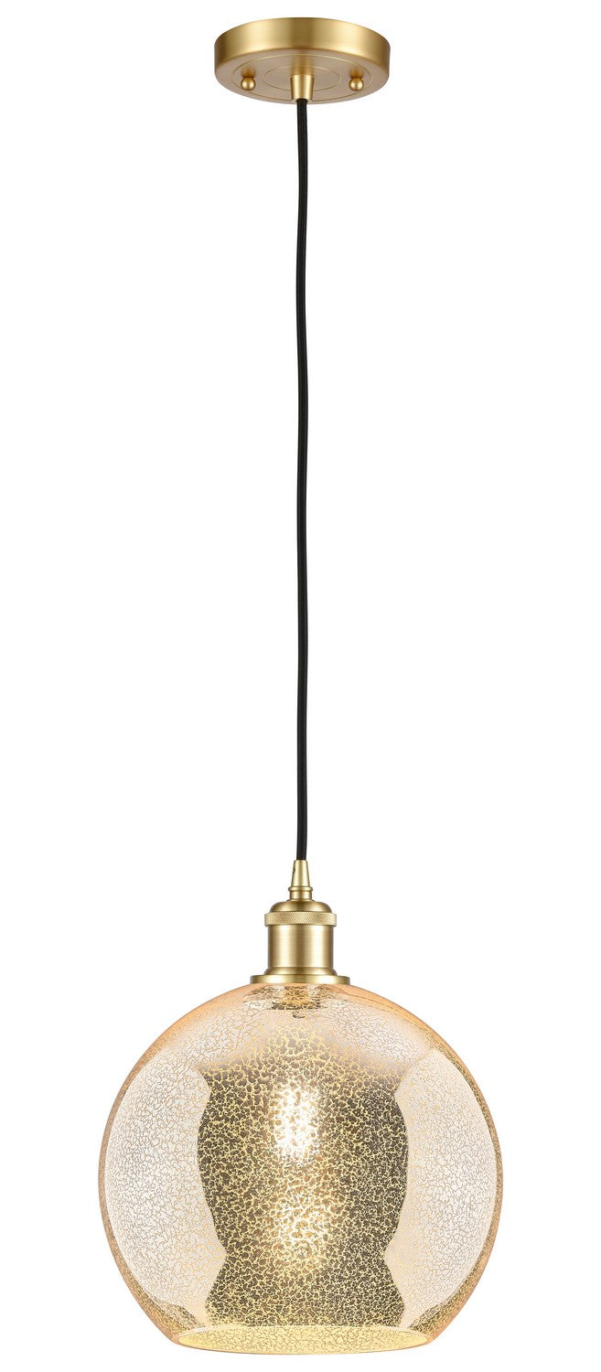 Innovations 516-1P-SG-G128-10 One Light Mini Pendant, Satin Gold
