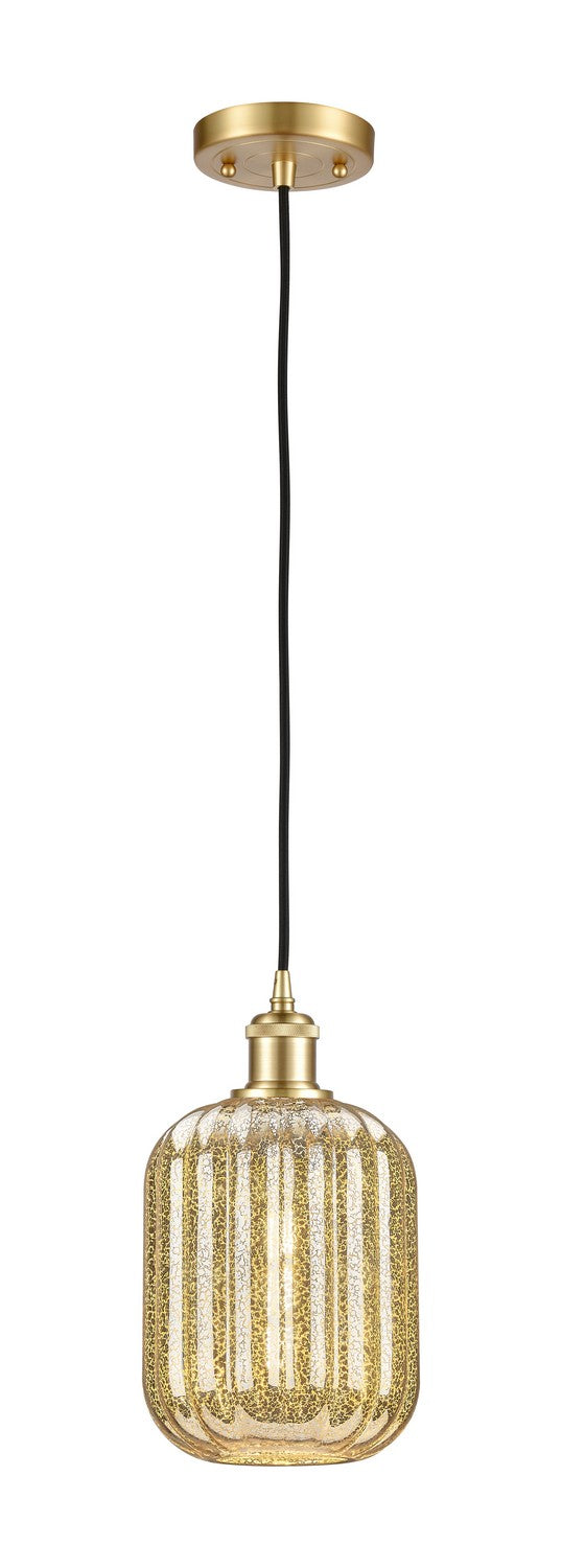 Innovations 516-1P-SG-G460-7ME One Light Mini Pendant, Satin Gold