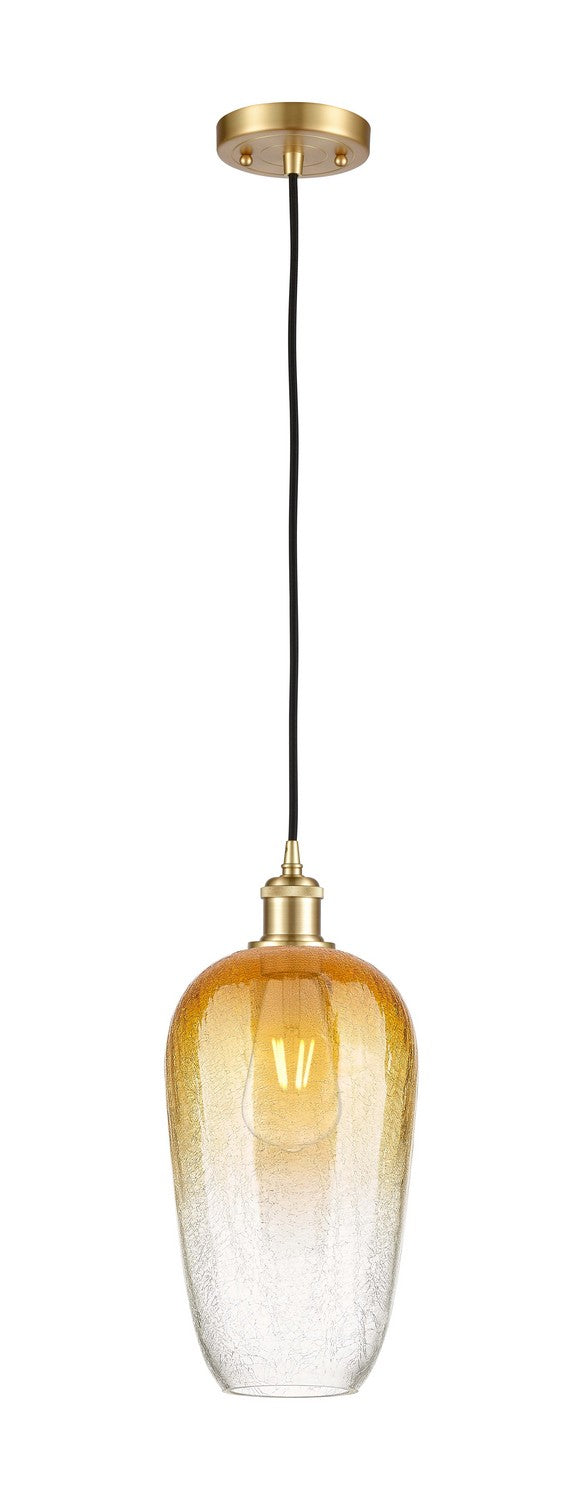 Innovations 516-1P-SG-G484-7AM One Light Mini Pendant, Satin Gold