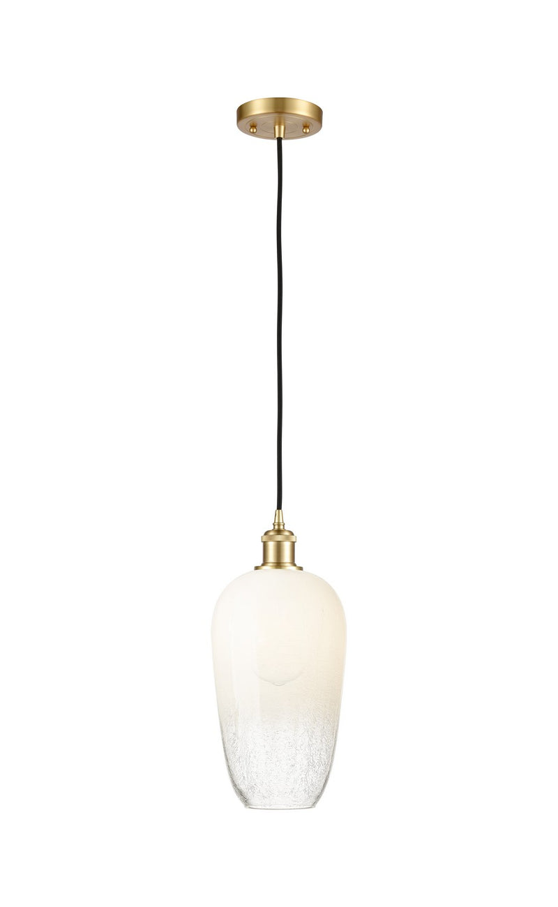 Innovations 516-1P-SG-G484-7OP One Light Mini Pendant, Satin Gold