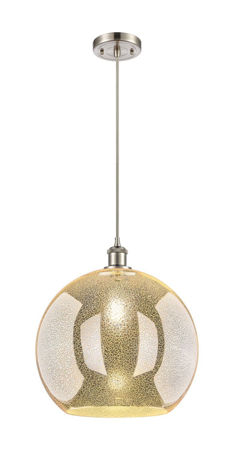 Innovations 516-1P-SN-G128-14 One Light Pendant, Brushed Satin Nickel