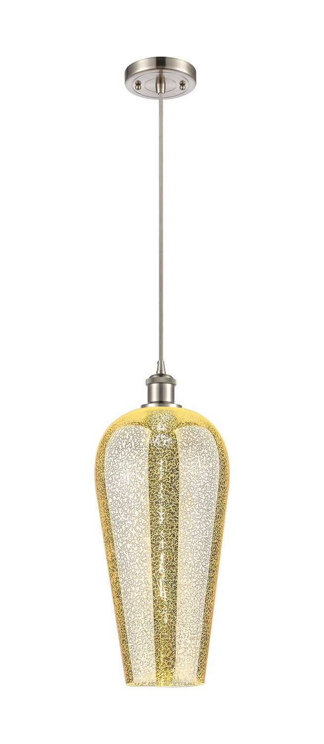 Innovations 516-1P-SN-G456-8ME One Light Mini Pendant, Brushed Satin Nickel