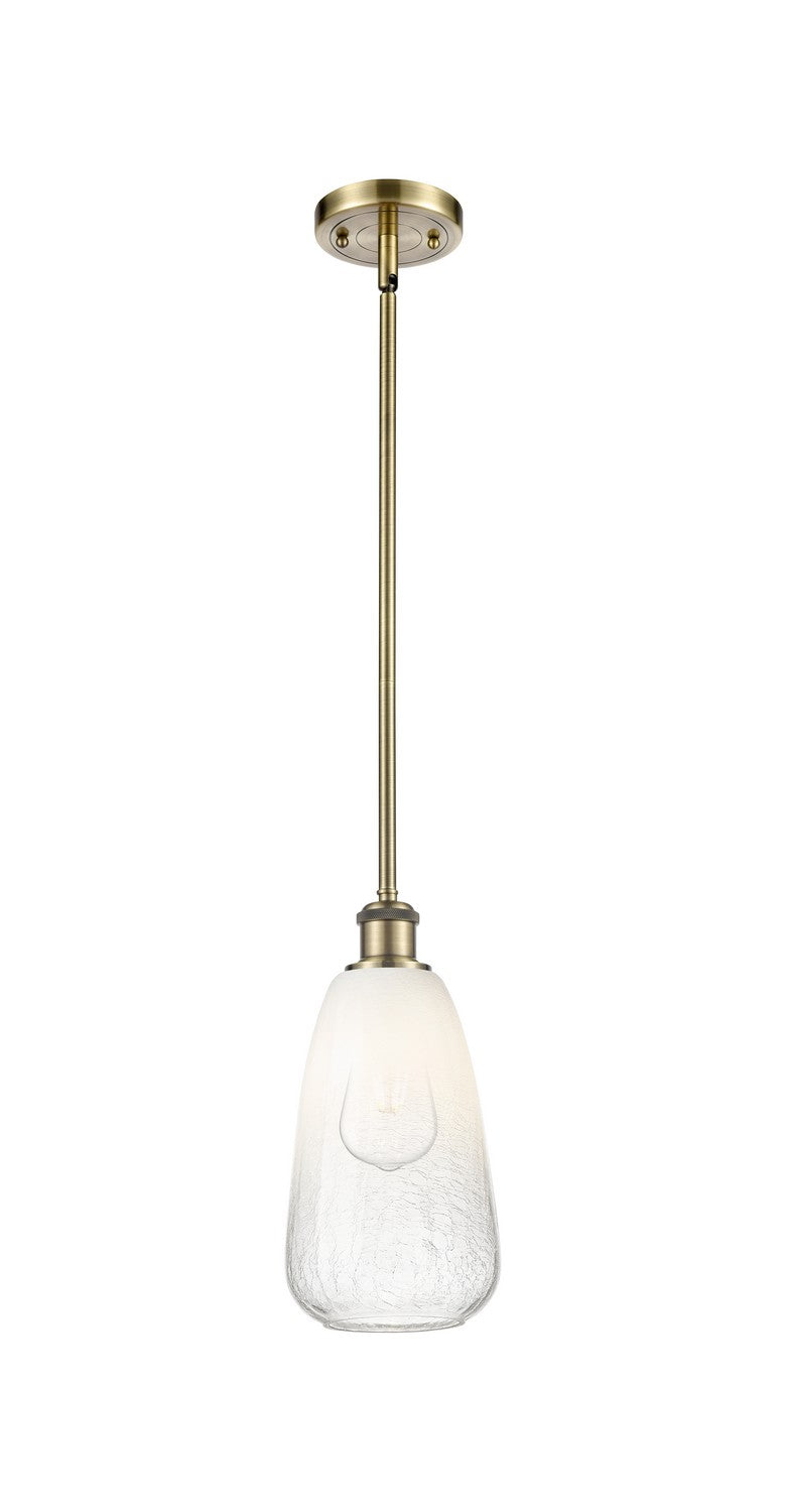 Innovations 516-1S-AB-G480-6OP One Light Mini Pendant, Antique Brass