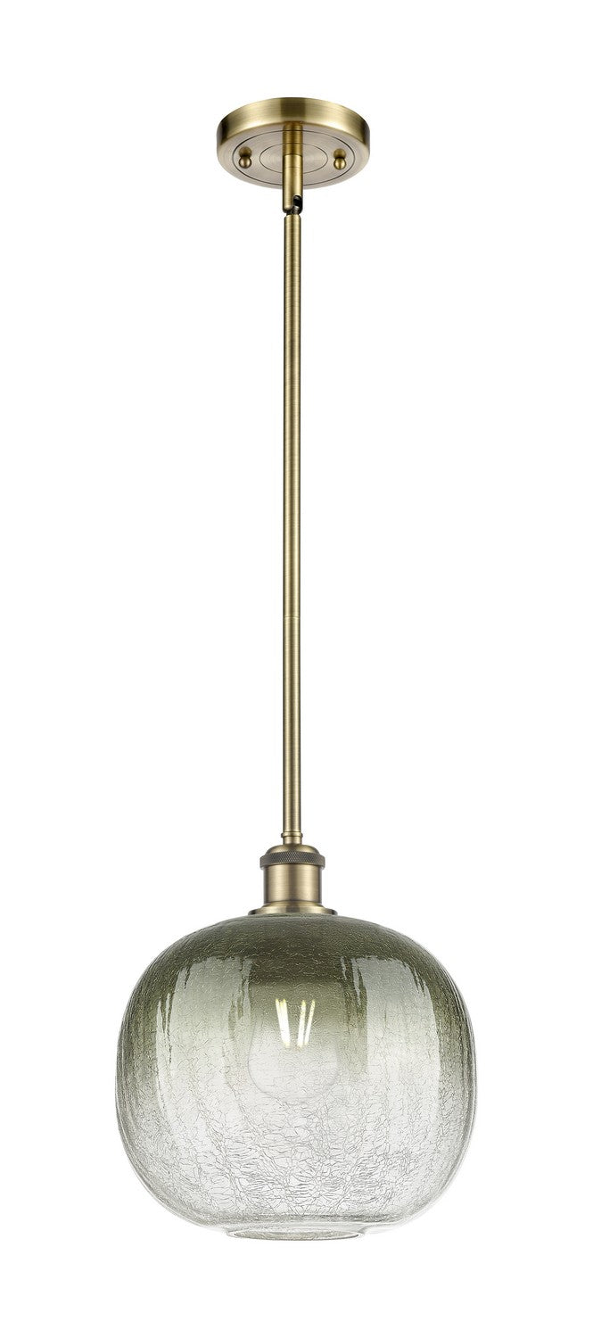 Innovations 516-1S-AB-G481-10SL One Light Mini Pendant, Antique Brass