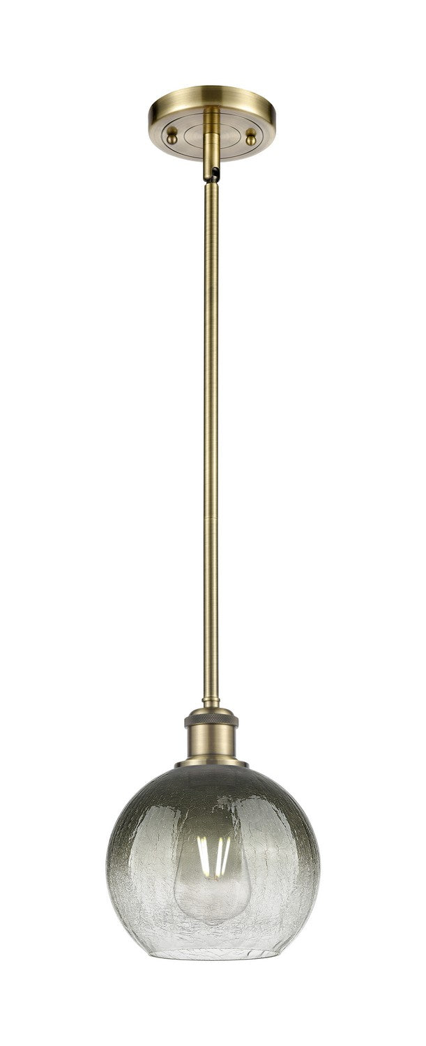 Innovations 516-1S-AB-G483-8SL One Light Mini Pendant, Antique Brass
