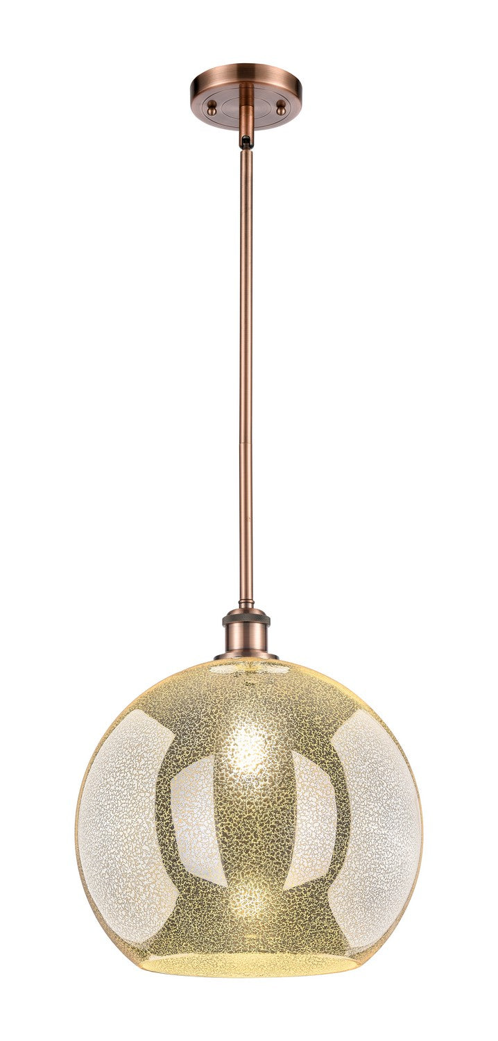 Innovations 516-1S-AC-G128-14 One Light Pendant, Antique Copper