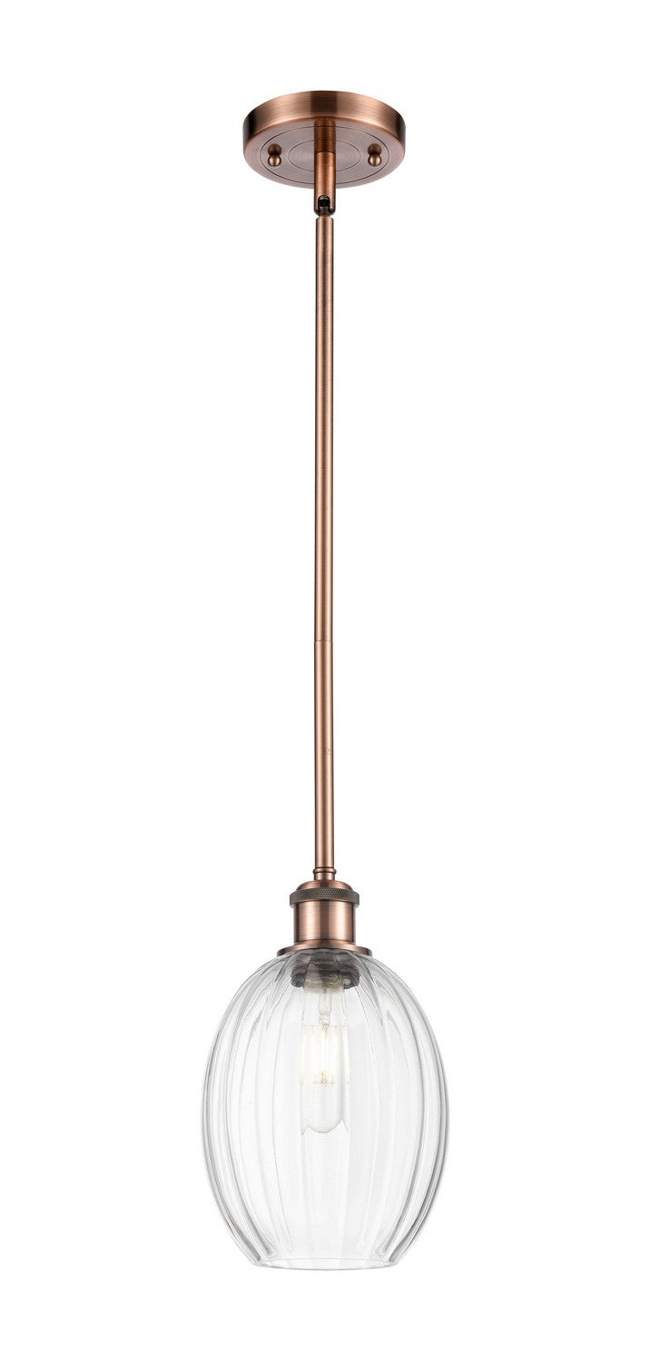 Innovations 516-1S-AC-G459-6CL One Light Mini Pendant, Antique Copper