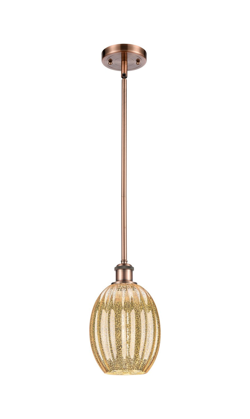 Innovations 516-1S-AC-G459-6ME One Light Mini Pendant, Antique Copper