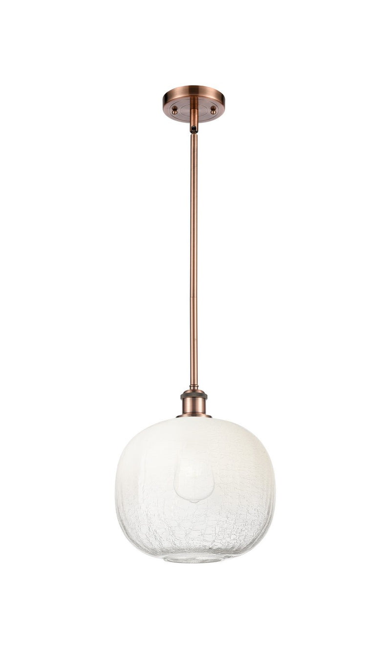 Innovations 516-1S-AC-G481-10OP One Light Mini Pendant, Antique Copper