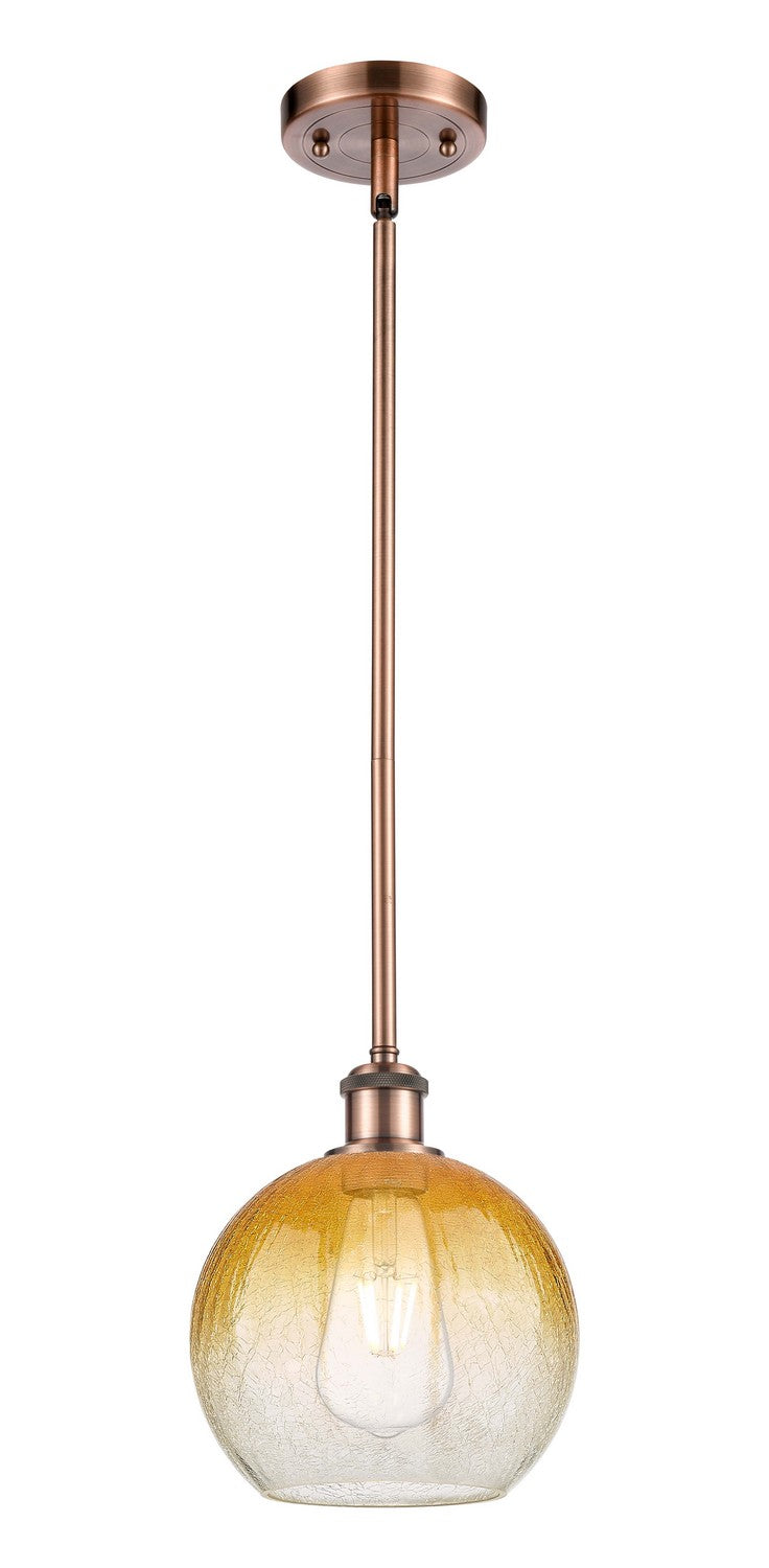 Innovations 516-1S-AC-G483-8AM One Light Mini Pendant, Antique Copper