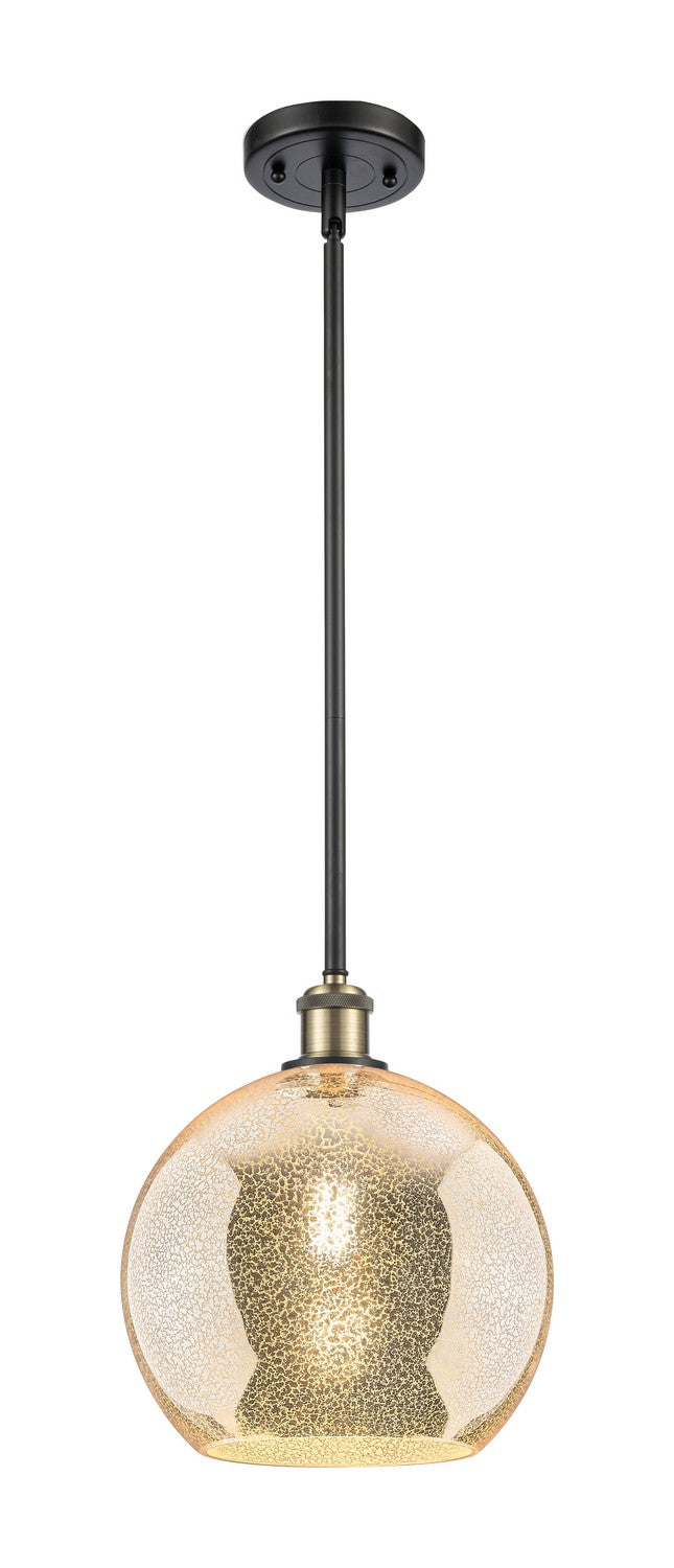 Innovations 516-1S-BAB-G128-10 One Light Mini Pendant, Black Antique Brass