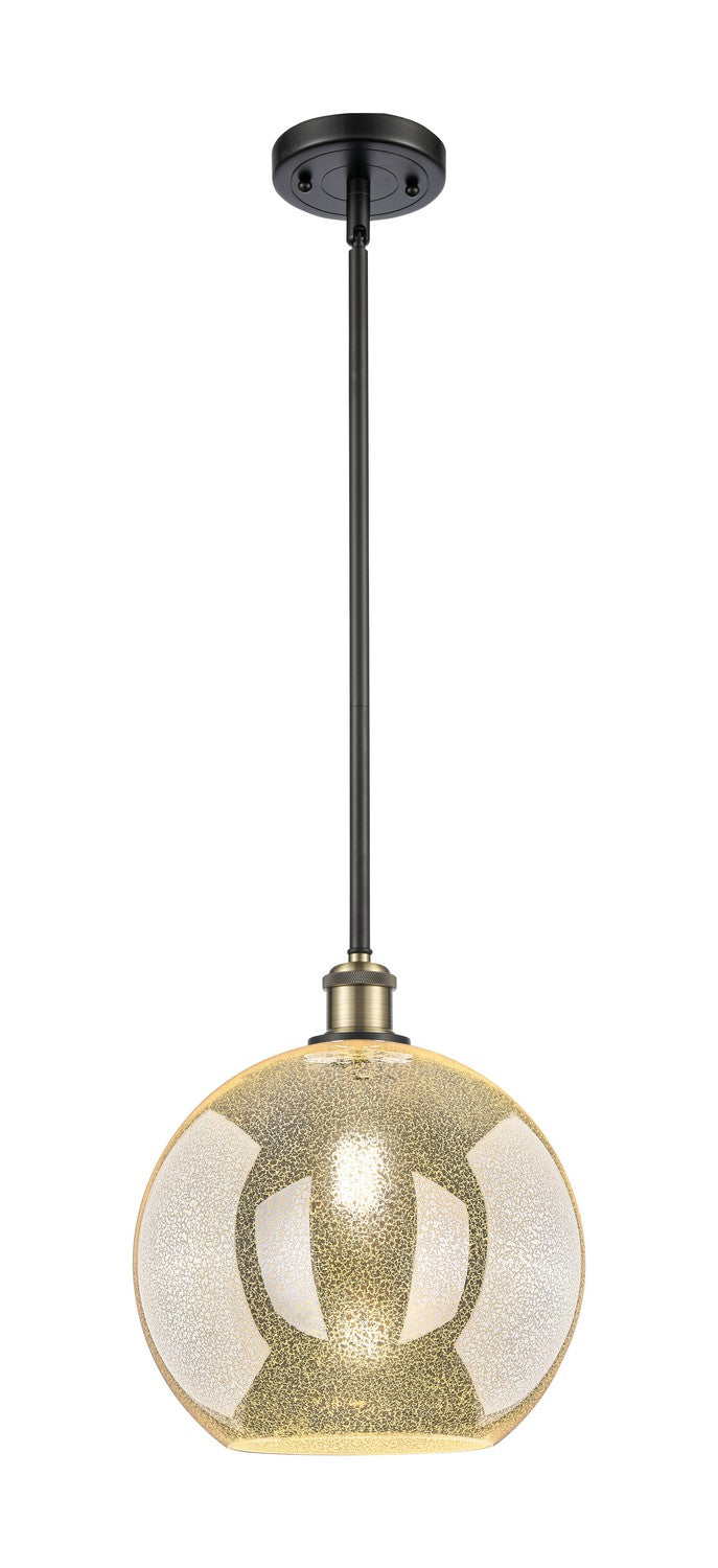 Innovations 516-1S-BAB-G128-12 One Light Mini Pendant, Black Antique Brass