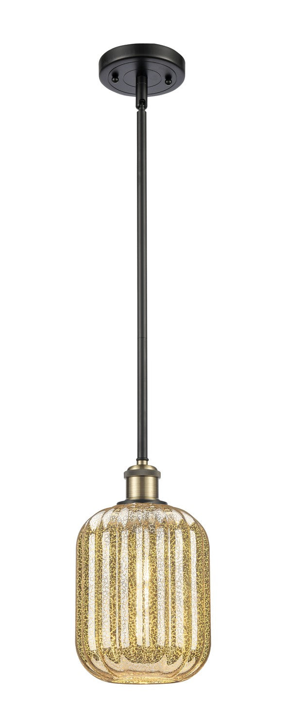 Innovations 516-1S-BAB-G460-7ME One Light Mini Pendant, Black Antique Brass