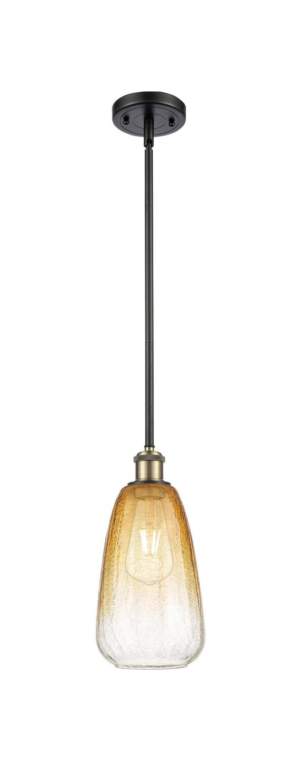 Innovations 516-1S-BAB-G480-6AM One Light Mini Pendant, Black Antique Brass
