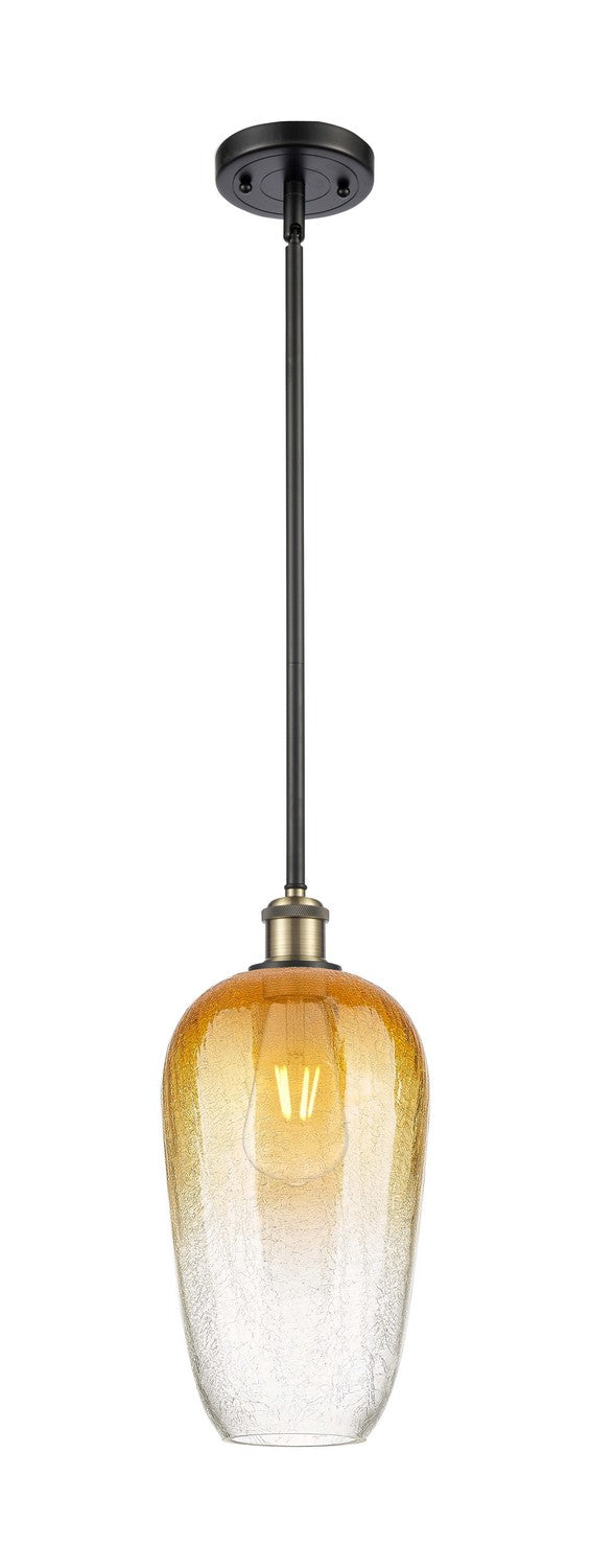 Innovations 516-1S-BAB-G484-7AM One Light Mini Pendant, Black Antique Brass