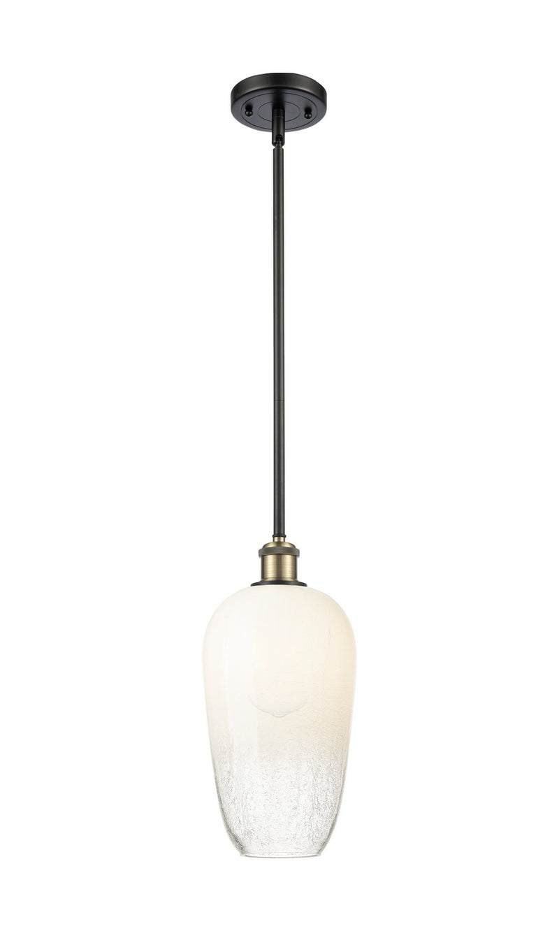 Innovations 516-1S-BAB-G484-7OP One Light Mini Pendant, Black Antique Brass