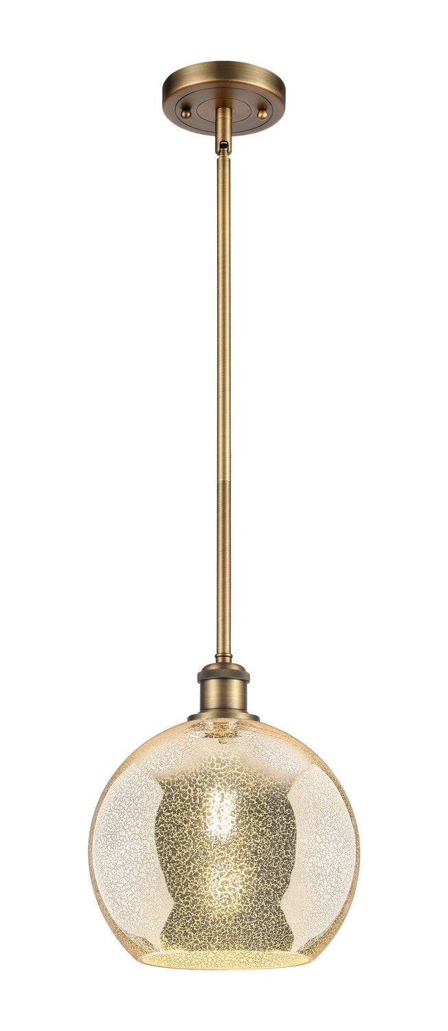 Innovations 516-1S-BB-G128-10 One Light Mini Pendant, Brushed Brass