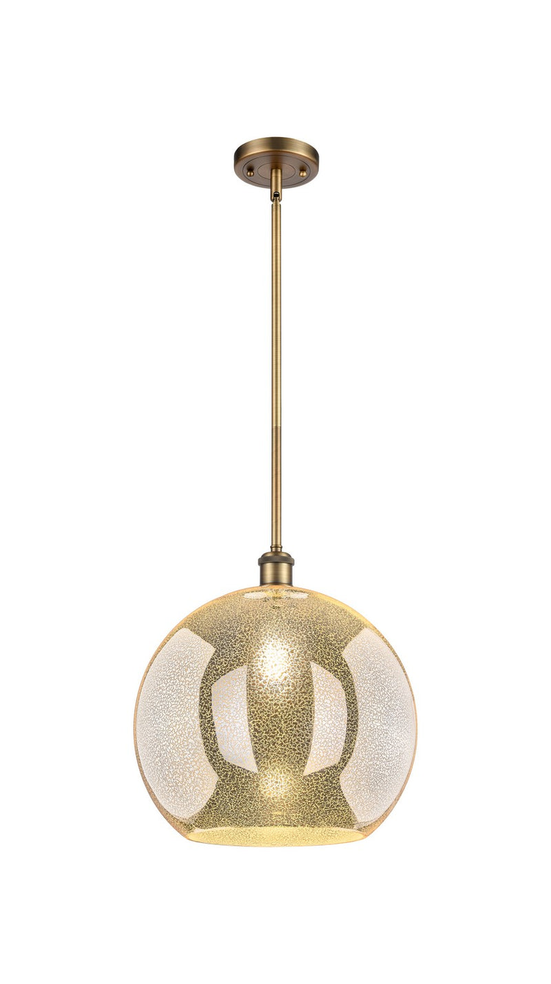 Innovations 516-1S-BB-G128-14 One Light Pendant, Brushed Brass