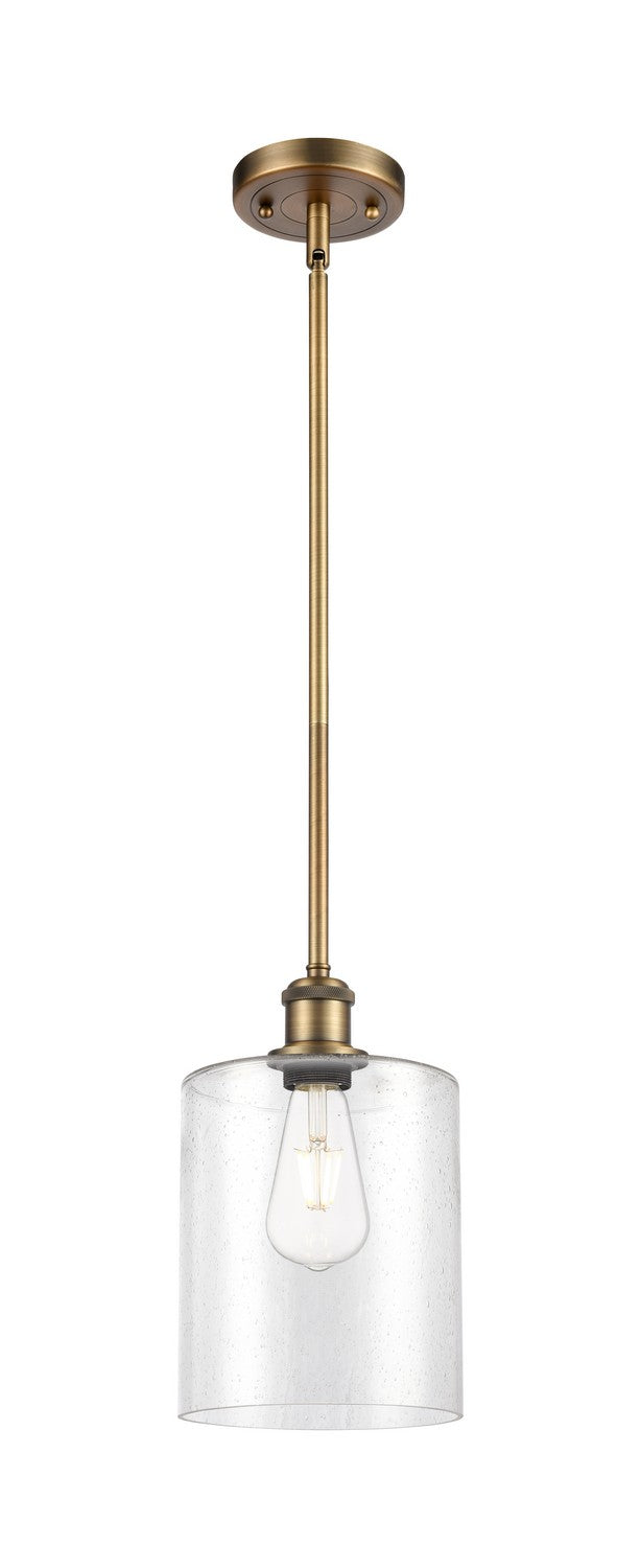 Innovations 516-1S-BB-G4424-7 One Light Mini Pendant, Brushed Brass