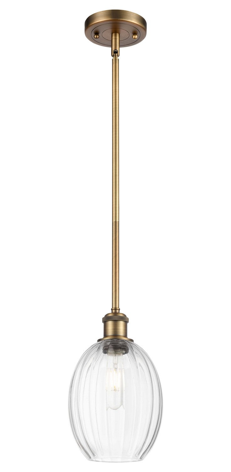 Innovations 516-1S-BB-G459-6CL One Light Mini Pendant, Brushed Brass
