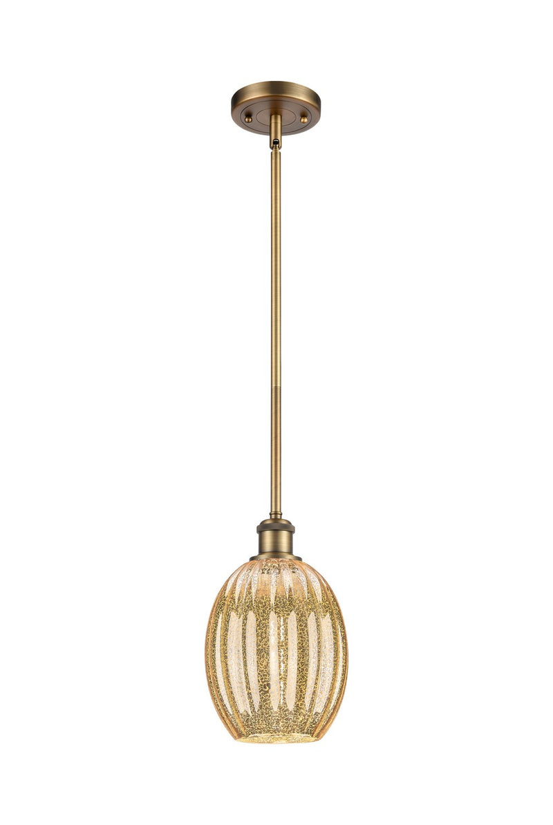 Innovations 516-1S-BB-G459-6ME One Light Mini Pendant, Brushed Brass