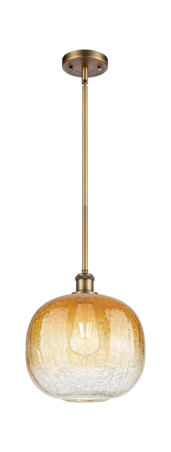 Innovations 516-1S-BB-G481-10AM One Light Mini Pendant, Brushed Brass