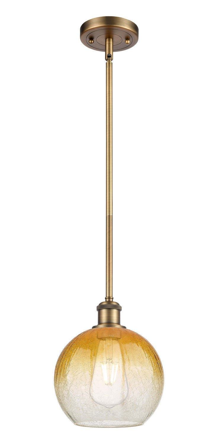 Innovations 516-1S-BB-G483-8AM One Light Mini Pendant, Brushed Brass