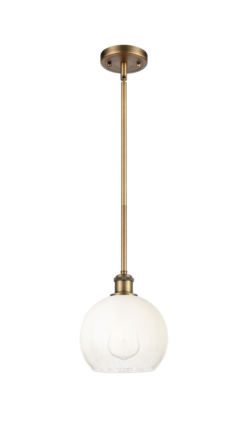 Innovations 516-1S-BB-G483-8OP One Light Mini Pendant, Brushed Brass