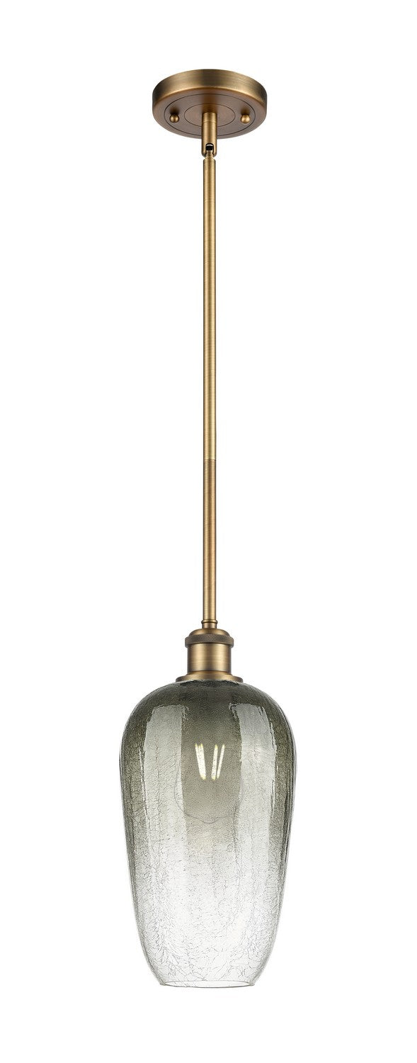Innovations 516-1S-BB-G484-7SL One Light Mini Pendant, Brushed Brass