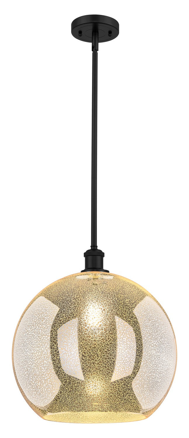 Innovations 516-1S-BK-G128-14 One Light Pendant, Matte Black
