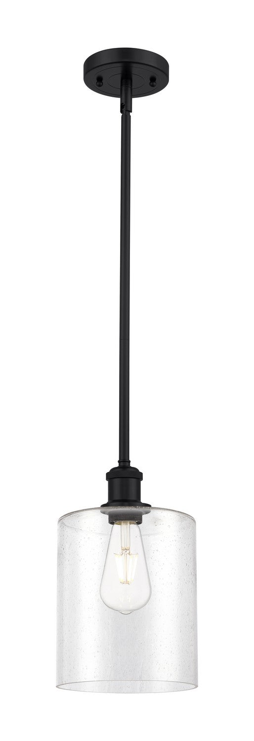 Innovations 516-1S-BK-G4424-7 One Light Mini Pendant, Matte Black
