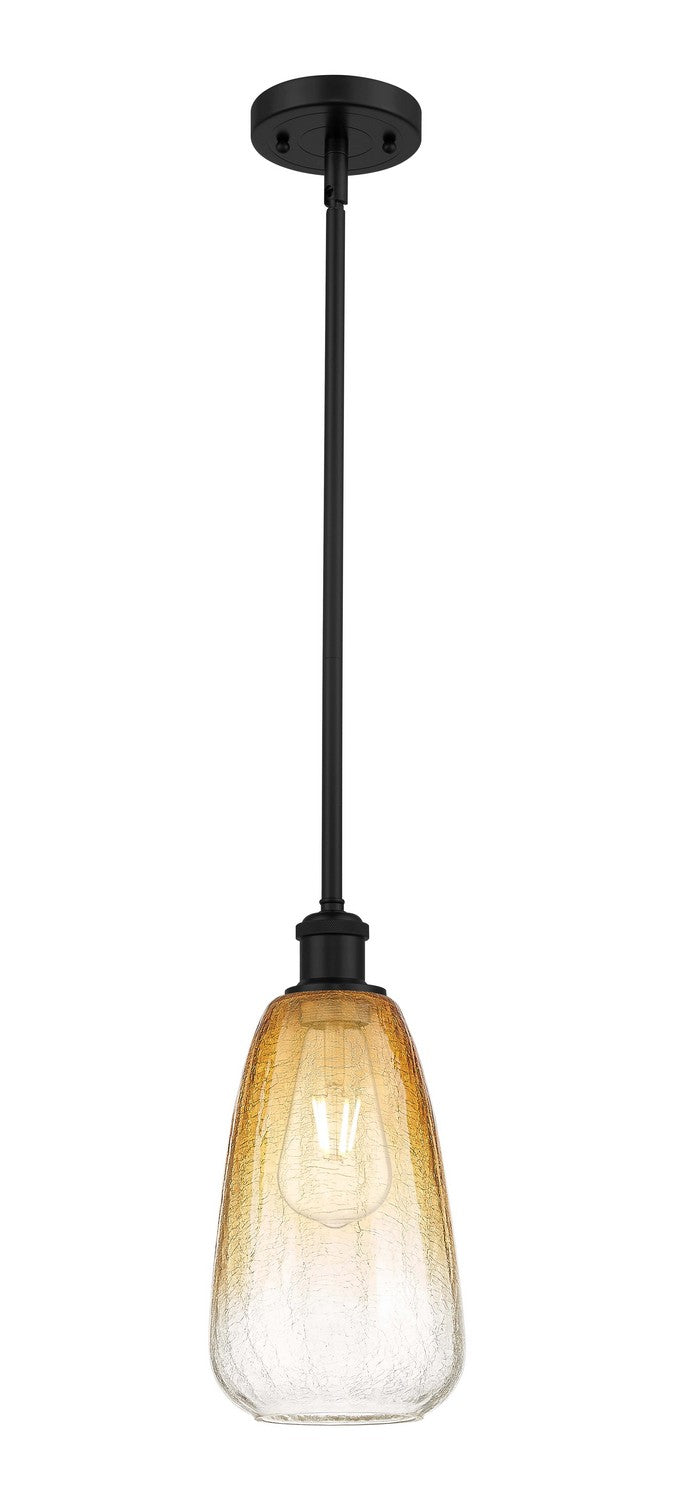 Innovations 516-1S-BK-G480-6AM One Light Mini Pendant, Matte Black