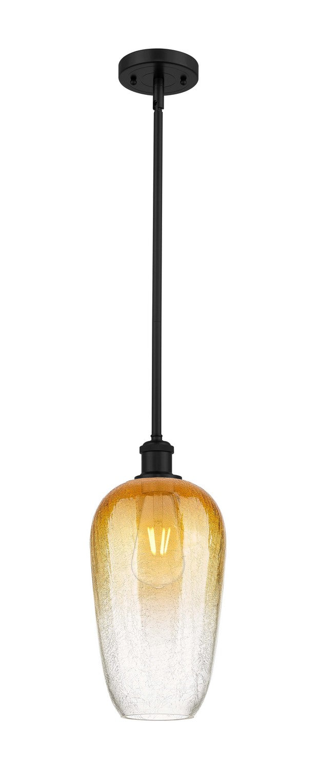 Innovations 516-1S-BK-G484-7AM One Light Mini Pendant, Matte Black