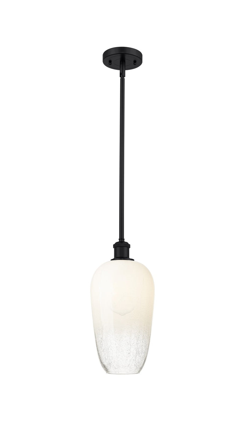 Innovations 516-1S-BK-G484-7OP One Light Mini Pendant, Matte Black