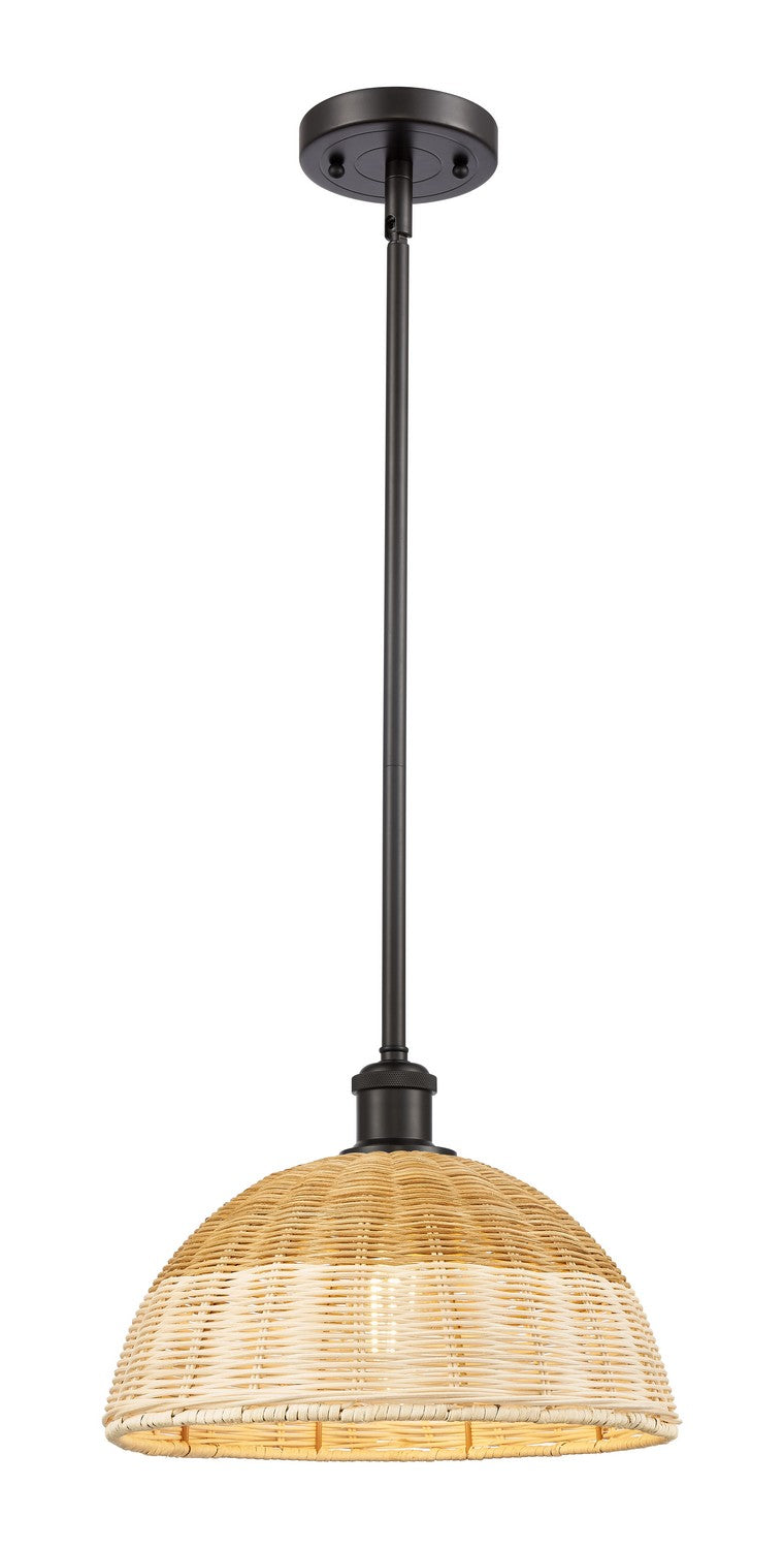 Innovations 516-1S-OB-NBD2-12-NAT One Light Mini Pendant, Oil Rubbed Bronze