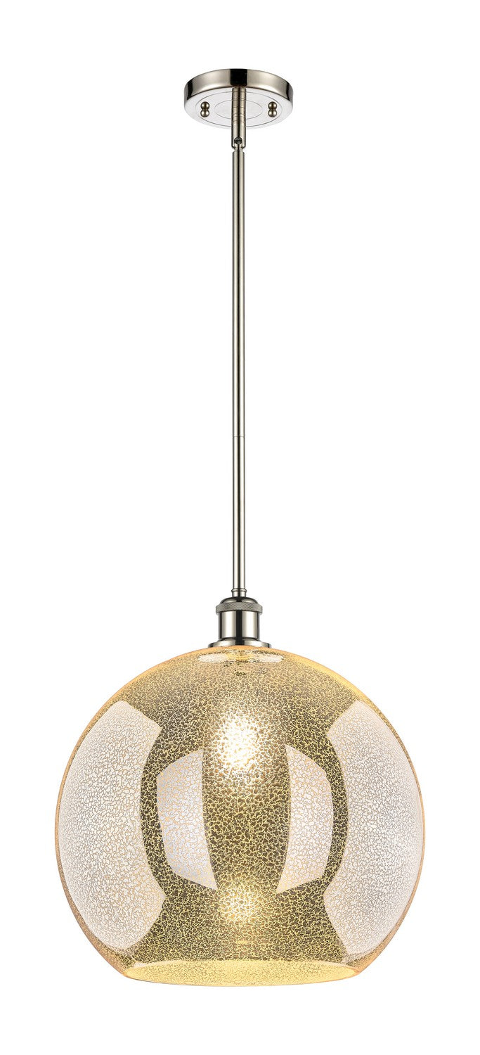 Innovations 516-1S-PN-G128-14 One Light Pendant, Polished Nickel