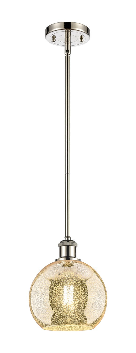 Innovations 516-1S-PN-G128-8 One Light Mini Pendant, Polished Nickel