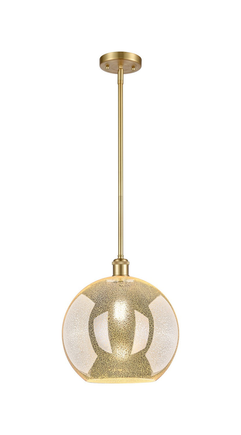 Innovations 516-1S-SG-G128-12 One Light Mini Pendant, Satin Gold