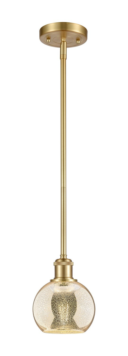 Innovations 516-1S-SG-G128-6 One Light Mini Pendant, Satin Gold